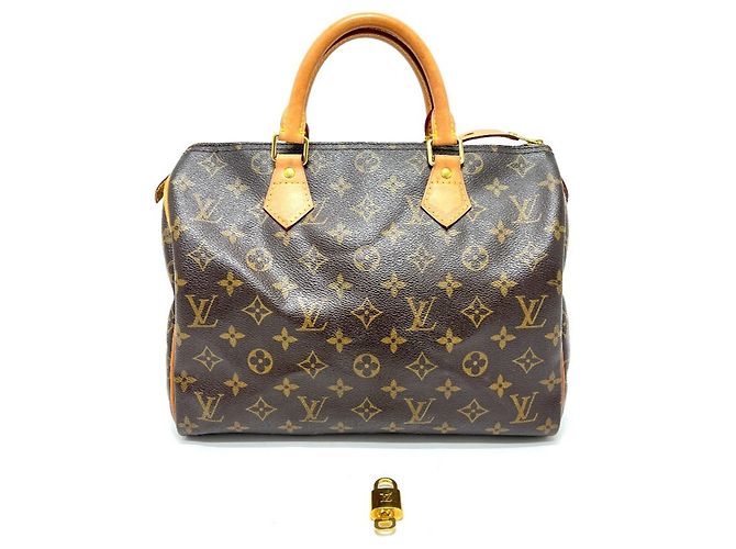 Borsa Speedy 30 in tela Monogram Louis Vuitton Marrone - vista 18