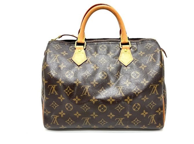 Borsa Speedy 30 in tela Monogram Louis Vuitton Marrone - vista 2