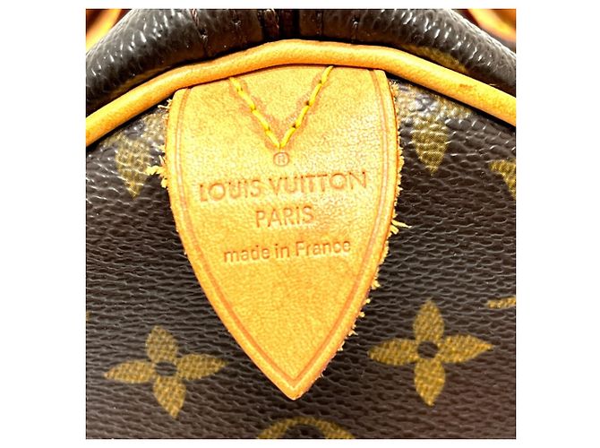 Borsa Speedy 30 in tela Monogram Louis Vuitton Marrone - vista 5