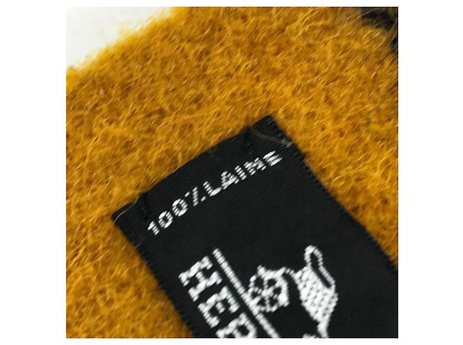 Hermès Rocabar Wollschal HERMES Rot Gelb Marineblau - Ansicht 3
