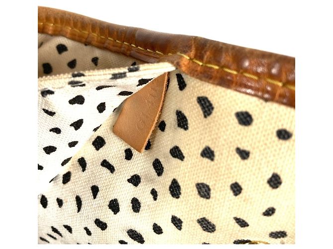Louis Vuitton Monogram Pumpkin Dot Neverfull MM Tasche Braun Weiß - Ansicht 17