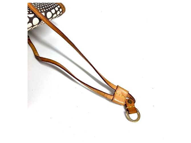 Louis Vuitton Monogram Pumpkin Dot Neverfull MM Tasche Braun Weiß - Ansicht 9
