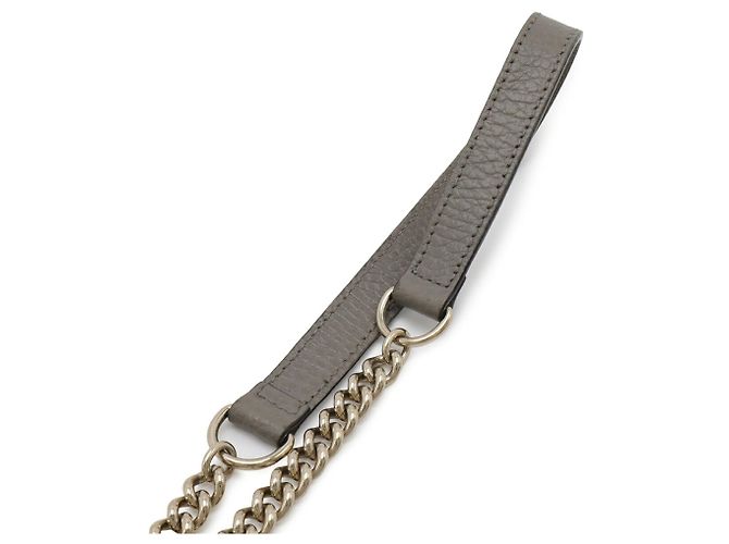 GUCCI Portafoglio a Spalla con Catena Interlocking G Marrone - vista 6