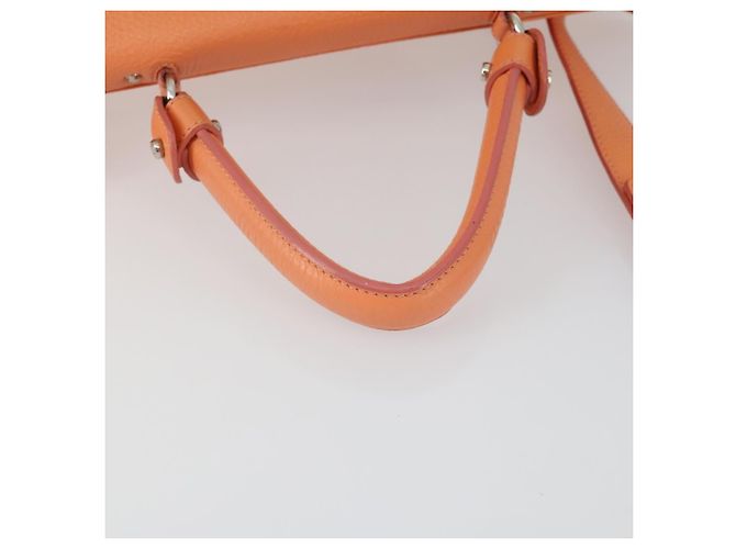 Borsa Sofia in pelle granulata grande Salvatore Ferragamo Arancione - vista 7