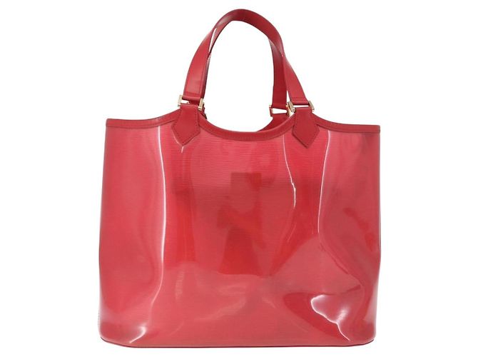Louis Vuitton Plage Lagoon Bay Vinyl Epi Leather GM Rosso - vista 2