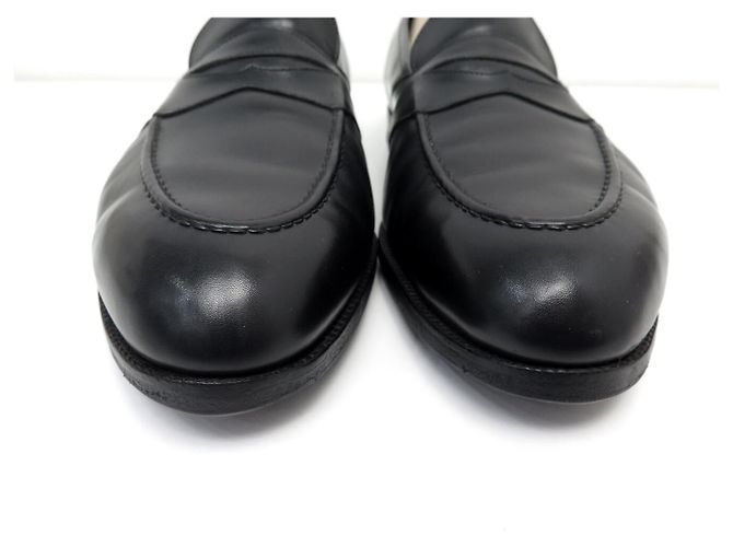 JM Weston SCARPE EDWARD GREEN MONTPELLIER 12E 46 MOCASSINI IN PELLE NERA Nero - vista 4
