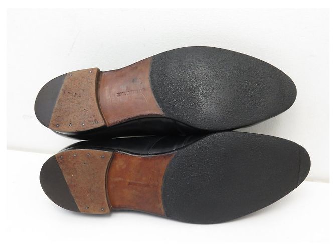 JM Weston SCARPE EDWARD GREEN MONTPELLIER 12E 46 MOCASSINI IN PELLE NERA Nero - vista 6