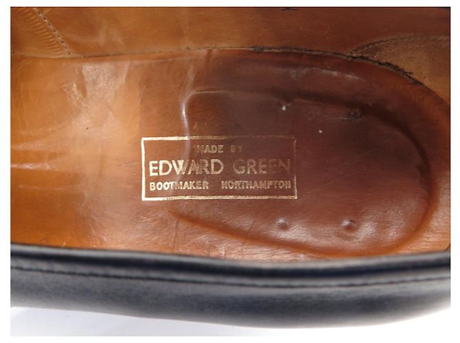 JM Weston SCARPE EDWARD GREEN MONTPELLIER 12E 46 MOCASSINI IN PELLE NERA Nero - vista 9