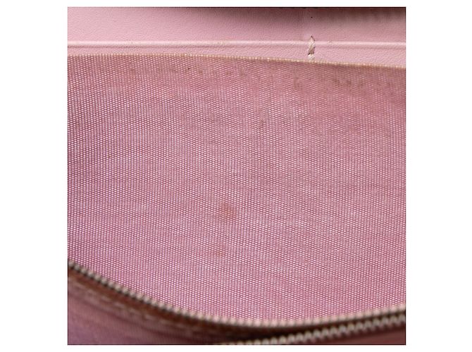 Gucci GG Supreme Strawberry Zip Around Wallet Marrone Beige - vista 10