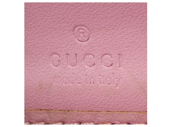 Gucci GG Supreme Strawberry Zip Around Wallet Marrone Beige - vista 6