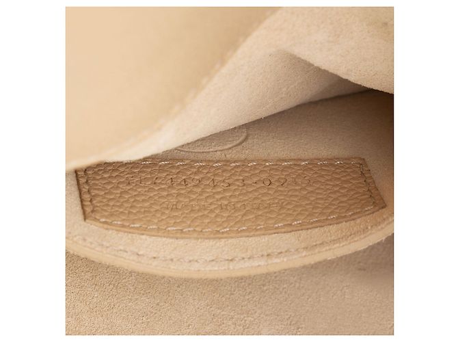 Borsa a Spalla Media Monogram Sunset in Pelle di Vitello Grana Saint Laurent Marrone Beige - vista 6
