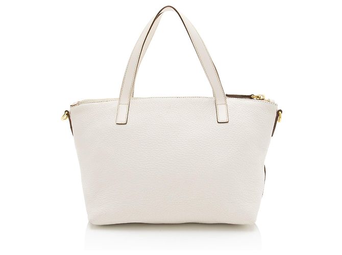 Mini tote Prada Vitello Diano con bolsillo Blanco - vista 3