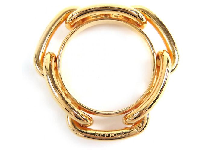 Ring Anello per sciarpa Hermès Lukade Chne Dunkel D'oro - vista 4