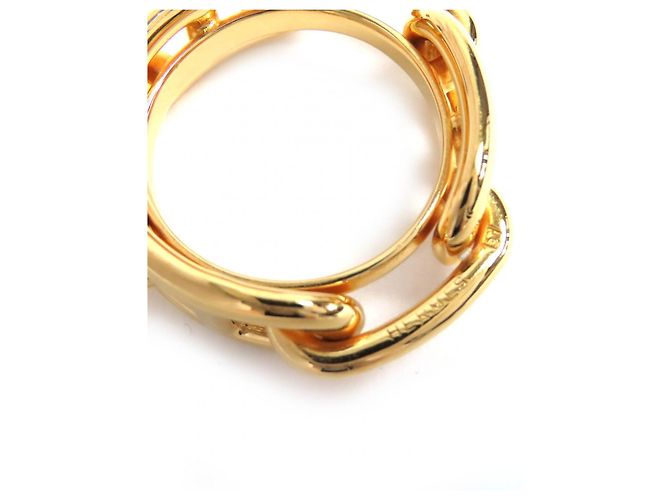 Ring Anello per sciarpa Hermès Lukade Chne Dunkel D'oro - vista 5