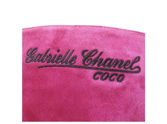 Timeless Chanel G33119 Gabriel Coco Wildlederstiefel Schwarz Lila - Ansicht 7