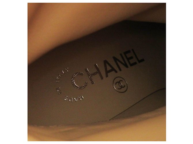Timeless Chanel G33119 Gabriel Coco Wildlederstiefel Schwarz Lila - Ansicht 9