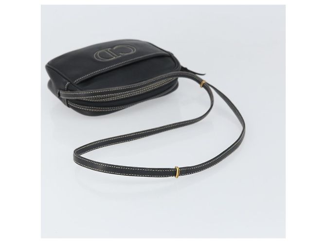 Borsa a tracolla Christian Dior CD in pelle Blu navy - vista 7
