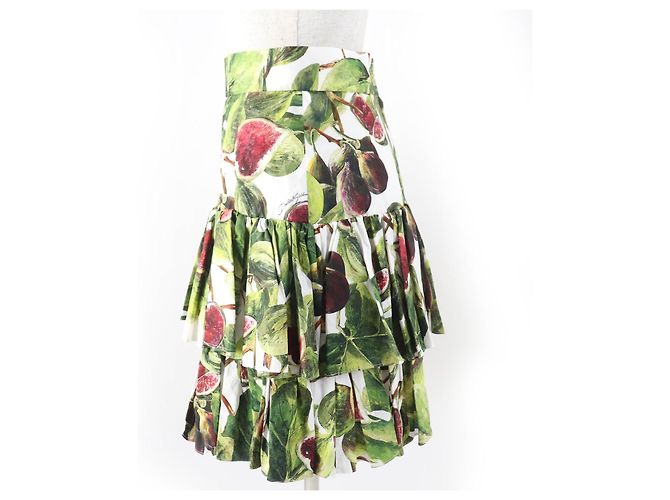 Dolce & Gabbana Falda de algodón F4BCRT Dolce&Gabbana Multicolor - vista 3