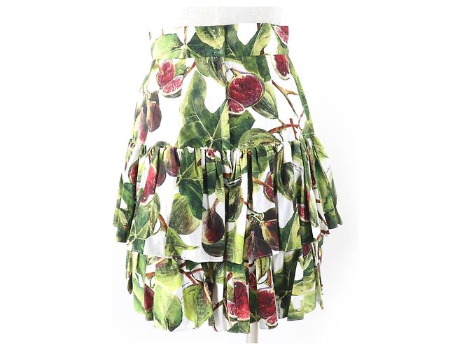 Dolce & Gabbana Falda de algodón F4BCRT Dolce&Gabbana Multicolor - vista 4