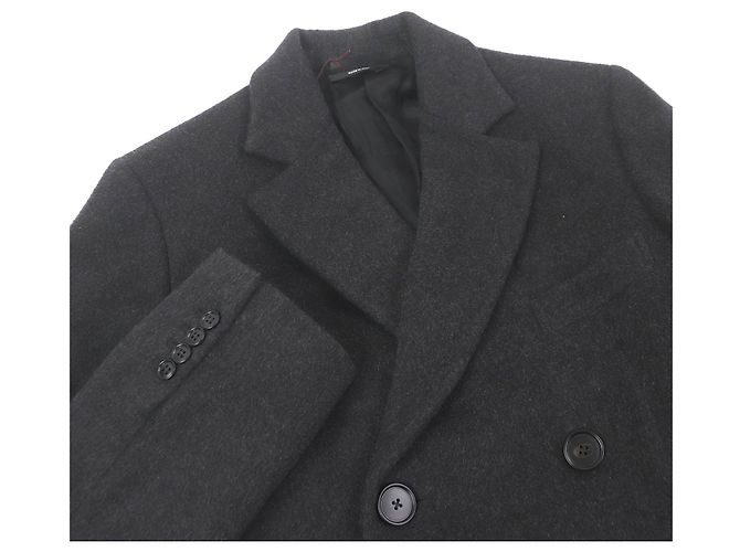 Abrigo de cachemira Chester de Hermès Gris Gris antracita - vista 2