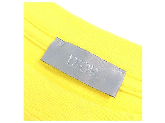 Dior Peter Doig Baumwolle Polyester T-Shirt Weiß Gelb - Ansicht 5