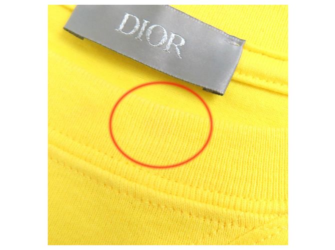 Dior Peter Doig Baumwolle Polyester T-Shirt Weiß Gelb - Ansicht 9