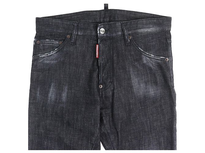 Autre Marque JEANS COOL GUY DSQUARED2 Pantalones de mezclilla de algodón y elastano Negro - vista 3
