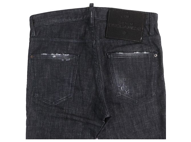 Autre Marque JEANS COOL GUY DSQUARED2 Pantalones de mezclilla de algodón y elastano Negro - vista 4