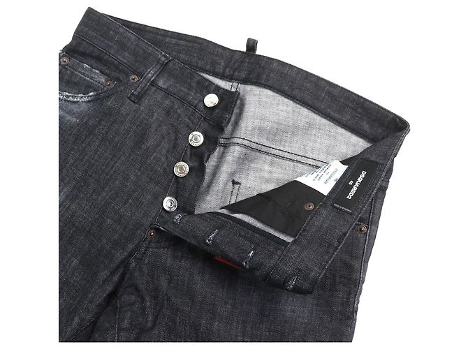 Autre Marque JEANS COOL GUY DSQUARED2 Pantalones de mezclilla de algodón y elastano Negro - vista 5