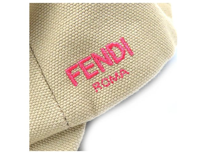 Gorra de béisbol de algodón con bordado floral de logo Fendi - vista 7