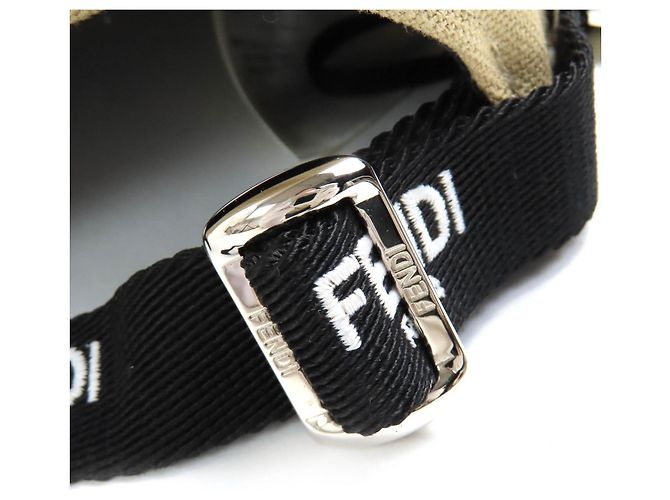 Gorra de béisbol de algodón con bordado floral de logo Fendi - vista 9