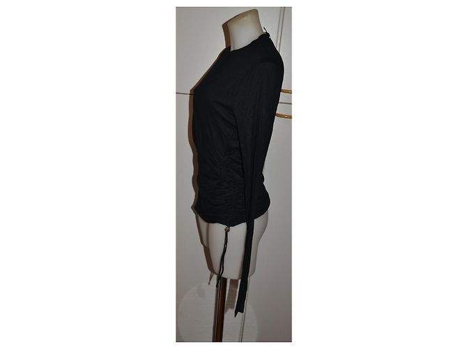 Versace Pullover schwarz aus Viskose mit Golddetails - Ansicht 2
