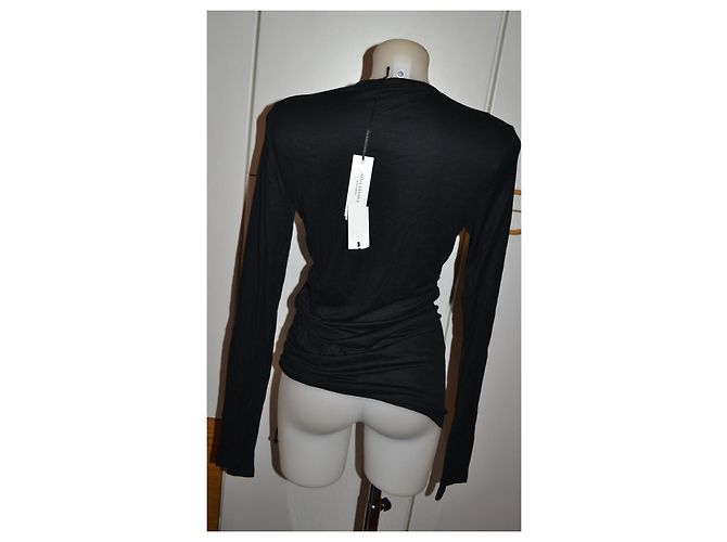 Versace Pullover schwarz aus Viskose mit Golddetails - Ansicht 4