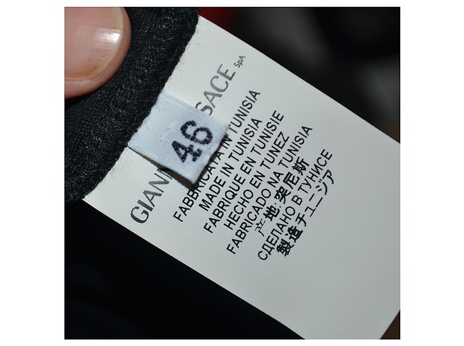Versace Pullover schwarz aus Viskose mit Golddetails - Ansicht 6