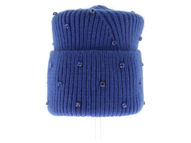 Goldbergh Blauer Strassmütze mit Wolle - Ansicht 2
