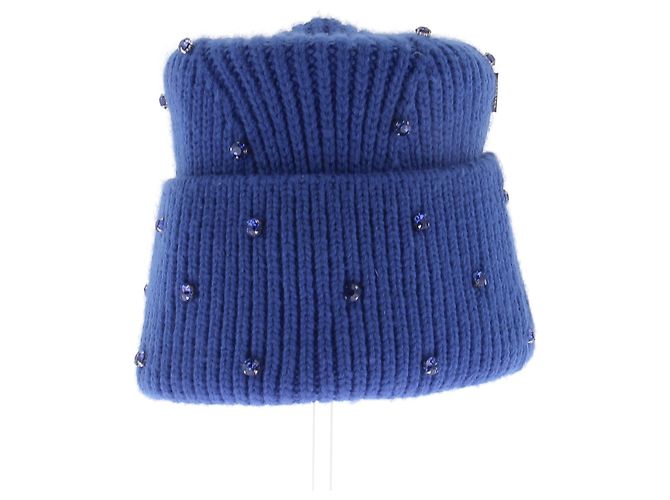 Goldbergh Blauer Strassmütze mit Wolle - Ansicht 3