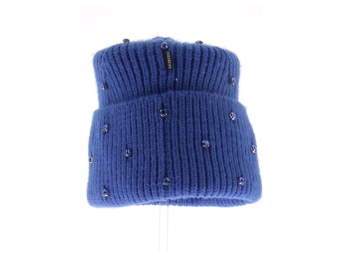 Goldbergh Blauer Strassmütze mit Wolle - Ansicht 5