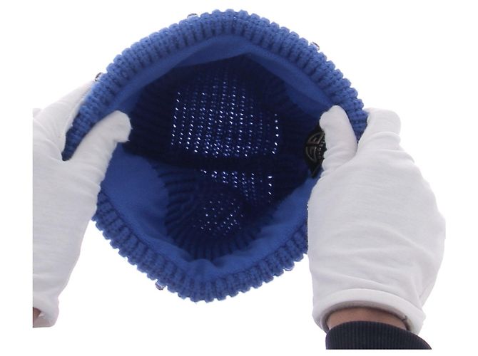 Goldbergh Blauer Strassmütze mit Wolle - Ansicht 7