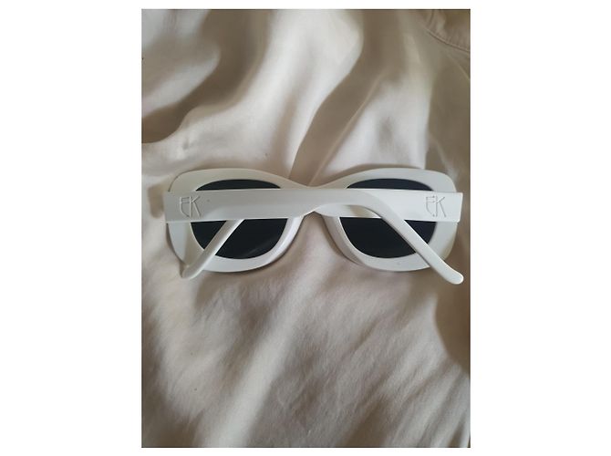 Gafas de sol blancas Emmanuelle Khanh 4231 0911 Hechas a mano Blanco - vista 6