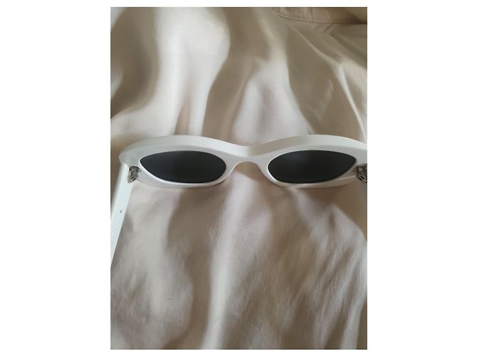 Gafas de sol blancas Emmanuelle Khanh 4231 0911 Hechas a mano Blanco - vista 8