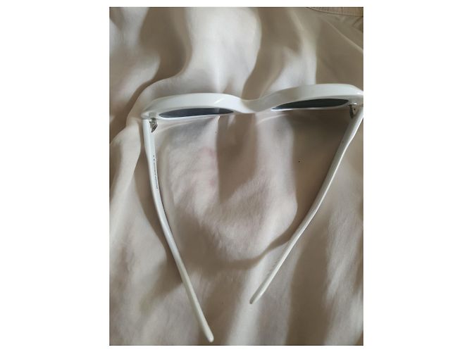 Gafas de sol blancas Emmanuelle Khanh 4231 0911 Hechas a mano Blanco - vista 9