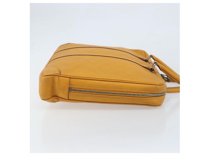 Louis Vuitton Porte-Documents Voyage Damier Infini Leather GM Giallo - vista 3