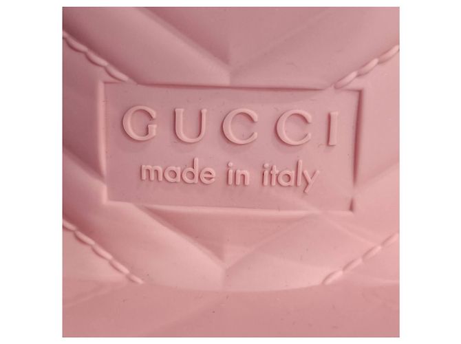Zoccoli in gomma rosa Gucci. - vista 6
