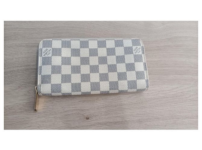 Cartera Louis Vuitton Zippy Damier Azur Beige - vista 2