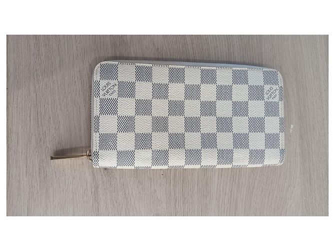 Cartera Louis Vuitton Zippy Damier Azur Beige - vista 3