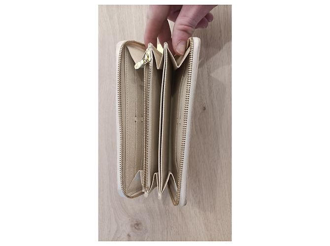 Cartera Louis Vuitton Zippy Damier Azur Beige - vista 4