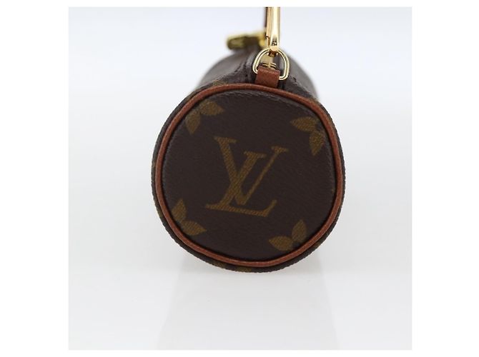 Pochette Papillon Mini in Tela Monogram Louis Vuitton Marrone - vista 4