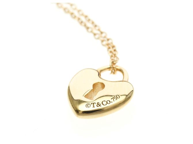 Tiffany & Co Collana Cuore con Chiusura Tiffany in Oro Rosa (18K) D'oro - vista 7