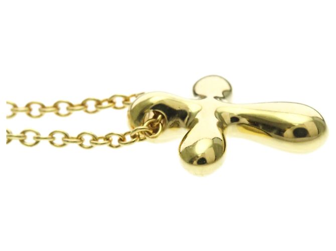 Tiffany & Co Collana con pendente a croce piccolo in oro giallo 18K Tiffany D'oro - vista 5