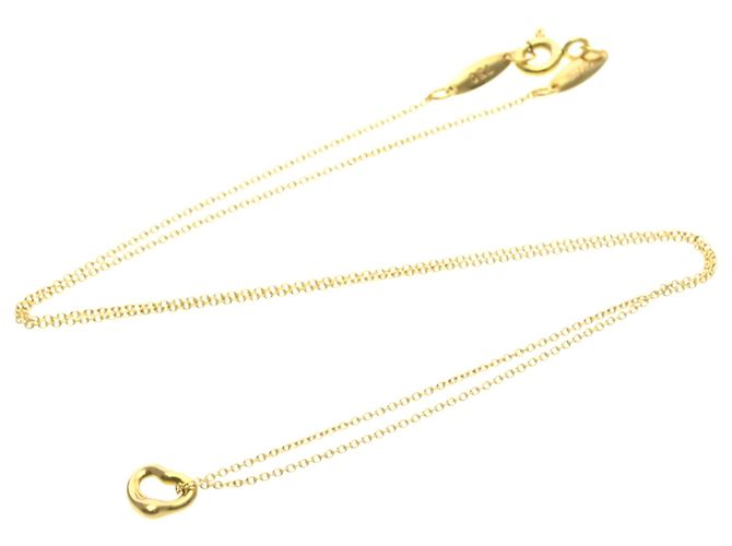 Tiffany & Co Colar Extra Mini Open Heart Tiffany em Ouro Rosa
 Dourado - vista 14